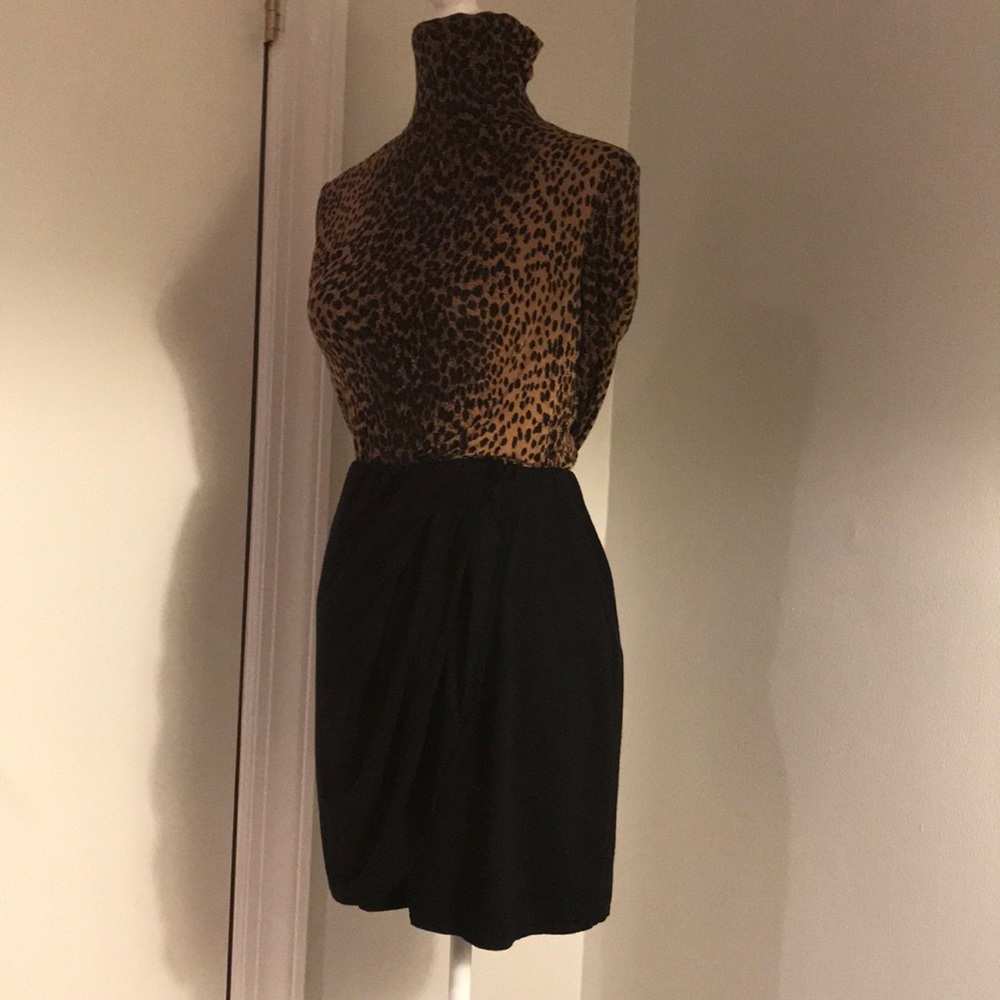 Max Studio Black Wrap Mini Skirt